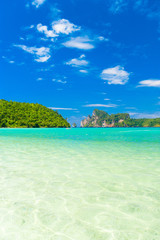 Fototapeta premium Blue Seascape High Cliff