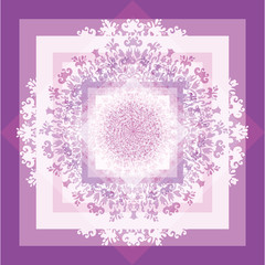 Mystical geometric circle pattern mandala,  frame for decoration