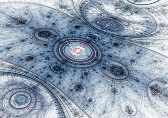 Blue abstract julian fractal