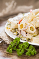 Portion of Pasta Salad