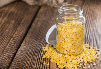 Portion of Yellow Lentils