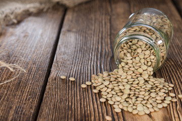 Some brown Lentils