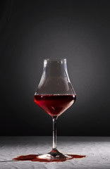 A glass of wine.