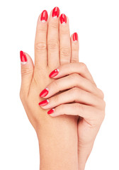 nail red manicure