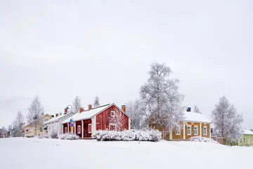 Poster Winter scenery from Oulu Finland © jnelnea