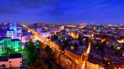 Fototapeta premium Russia. Rostov-on-Don. Crossroads Street Red Army and the prospe