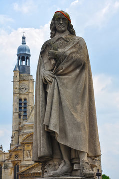 The statue in honour of Pierre Corneille, Paris, France