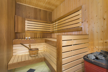 Obraz na płótnie Canvas Sauna interior