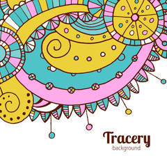 Vector hand draw ethnic background