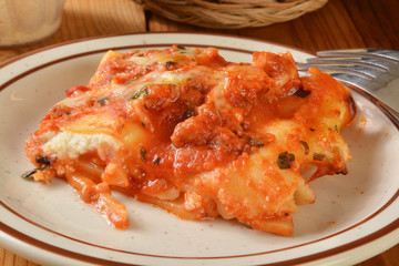 Lasagna closeup