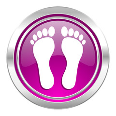foot violet icon