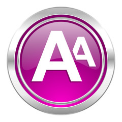 alphabet violet icon