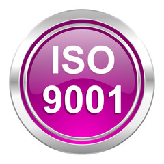 iso 9001 violet icon