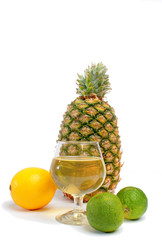 pineapple lemon and lime with a nice fruit juice