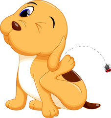 Cute dog cartoon