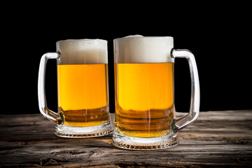 Still life with a draft beer
