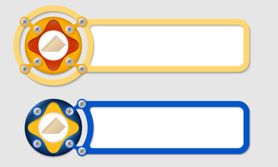 abstract boxes for any text and envelope