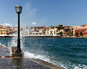 Old harbour in Chania, Greece - 75715350