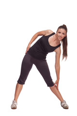 Fitness woman doing stretching exercise