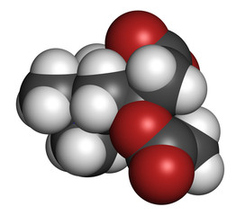 Acetylcarnitine (ALCAR) nutritional supplement molecule. 