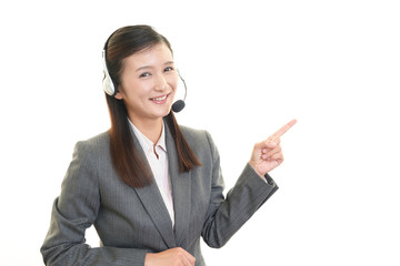 笑顔のオペレーター