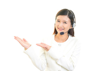 笑顔のオペレーター