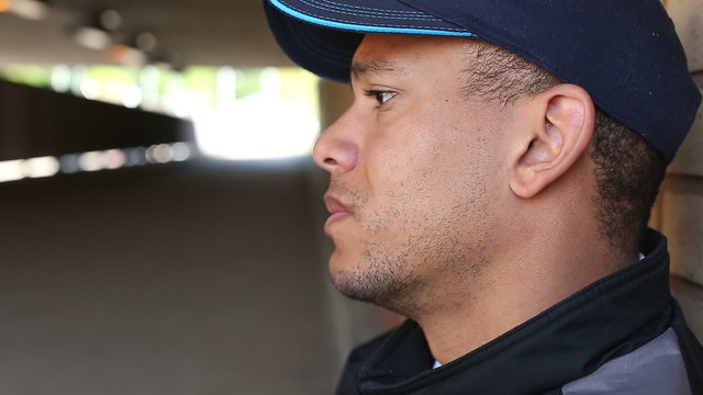 Upset man on the verge of crying