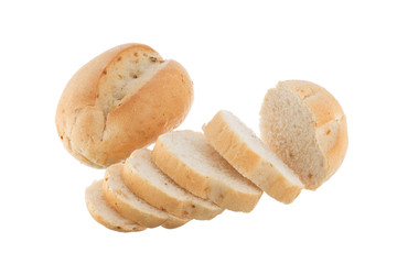 Sliced french bread roll