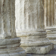 Base of Roman columns, Nimes, France