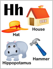 Alphabet letter H pictures