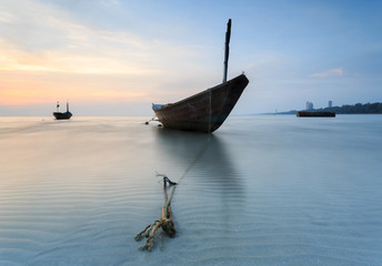 The fishing boat at Kon Ao Beach, Rayong, Thailand