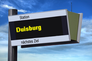 Anzeigetafel 6 - Duisburg