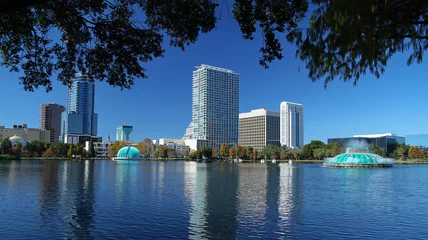 Fototapete Rund Scenic view of downtown Orlando's skyline © Jillian Cain