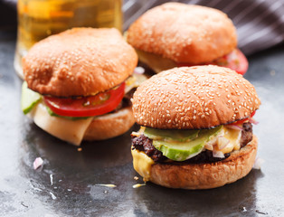 home made burgers