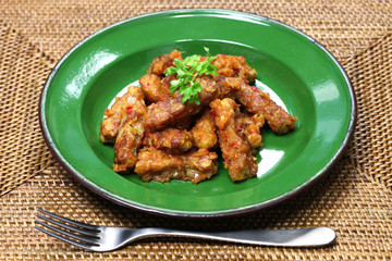 sambal goreng tempe, indonesian food, vegetarian food