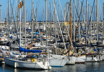 Port in Barcelona