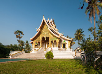 Fototapeta premium Temple in Luang Prabang Royal Palace Museum, Laos