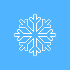 Vector snowflake icon. Eps10