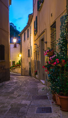 Evening streets of San Marino