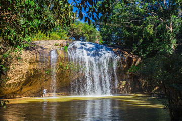 Fototapeta na wymiar Prenn is one of the waterfalls of Da lat