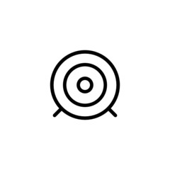 Dartboard Trendy Thin Line Icon