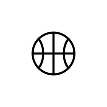 Basketball Trendy Thin Line Icon
