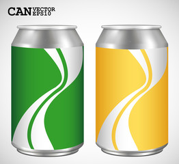Beer Label vector visual on aluminum drinks can, ideal for beer,