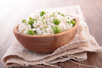 bowl of rice and peas
