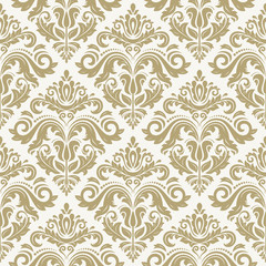 Damask Seamless  Pattern. Orient Background