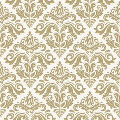 Damask Seamless  Pattern. Orient Background