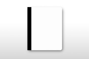 Blank book cover template