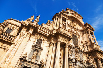 Fototapeta na wymiar Cathedral of Saint Maria in Murcia. Spain