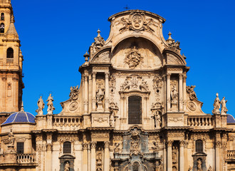 Fototapeta na wymiar Cathedral of Saint Maria in Murcia