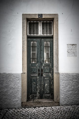 The front door to the house. Portugal. tinted